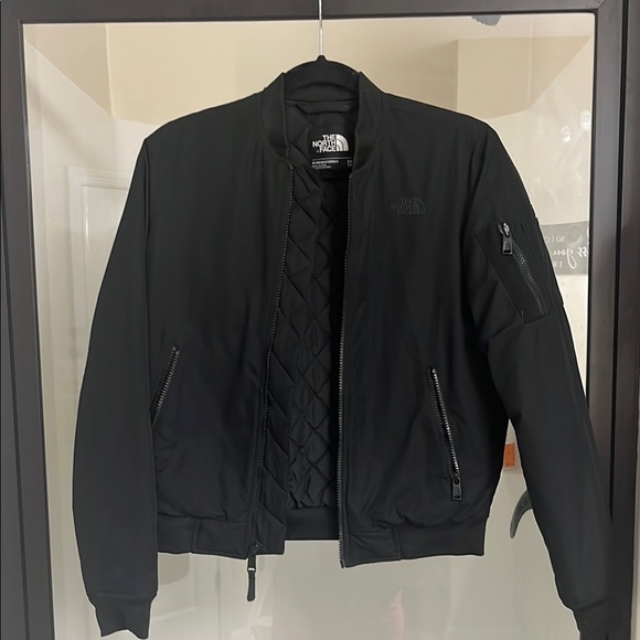 The North Face womens Classic Black Bomber Jacket - Picture 1 of 9